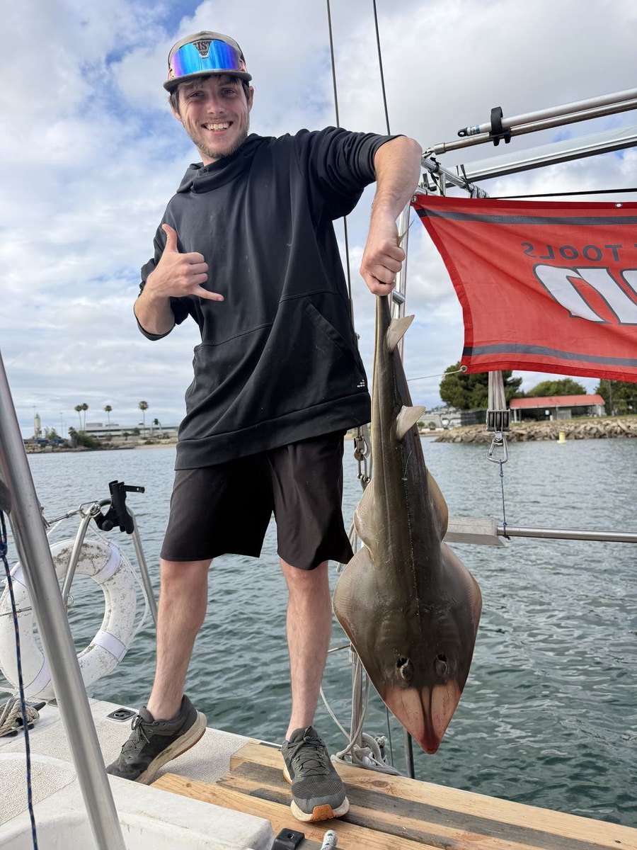 Nate with shark