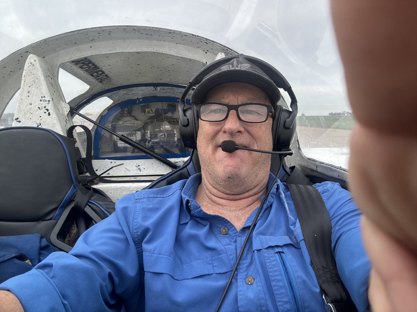 Captain Steven Scott in the Cozy MK-IV